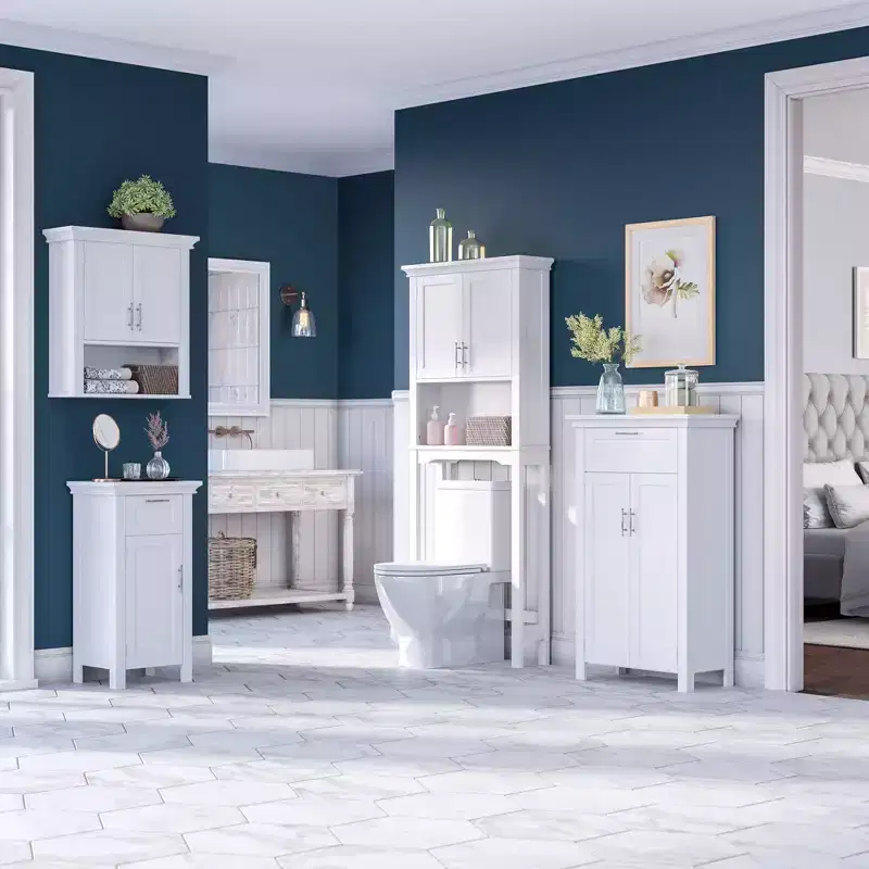 Over the Toilet Bathroom Spacesaver Wall Medicine Storage Cabinet with Adjustable Shelf