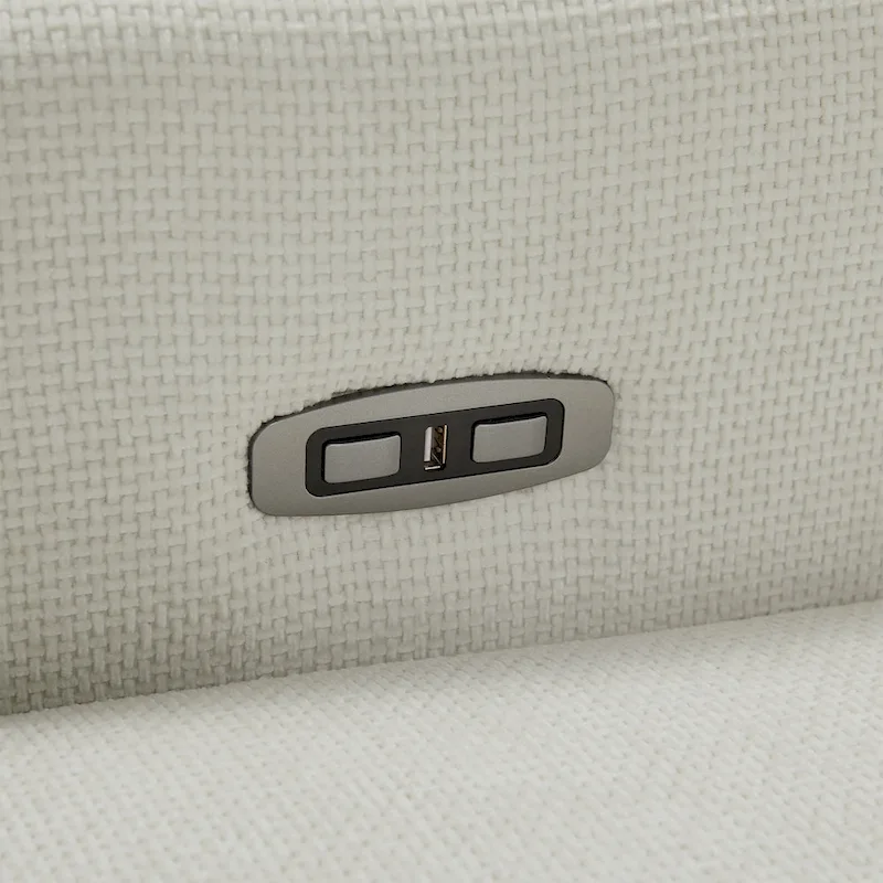Olmas 33.5W Power Swivel Glider Recliner with USB Charger Set Of 2
