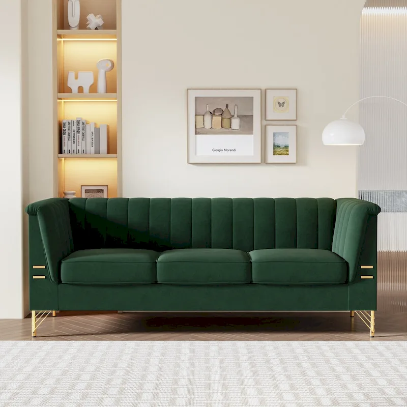 82.67 W Velvet Sofa