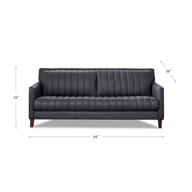Hydeline Ennis Top Grain Leather Sofa and Chair Set - Sofa, Chair