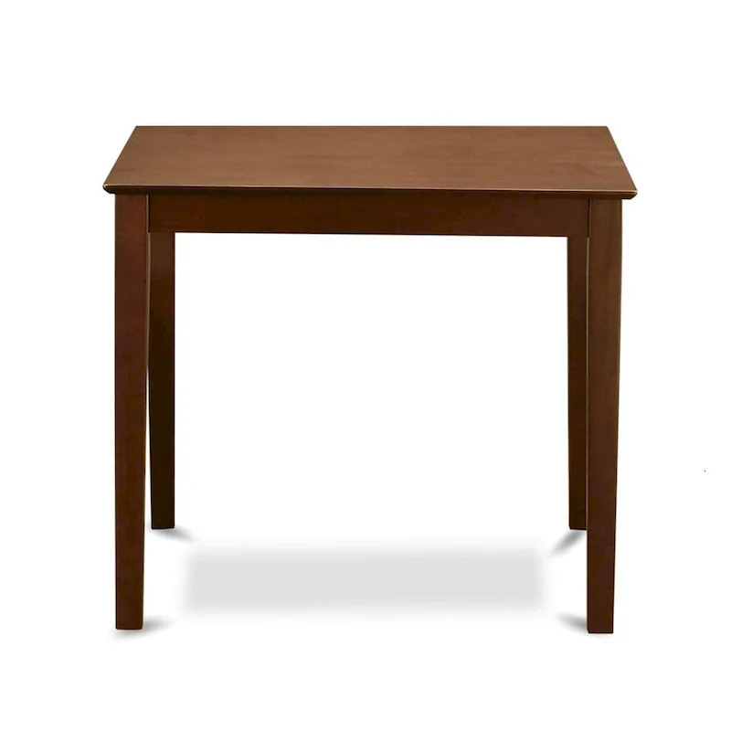 East West Furniture 5 Piece Counter Height Dining Table Set- a Square Table and 4 Kitchen Chairs, Mahogany(Seat Type Options)