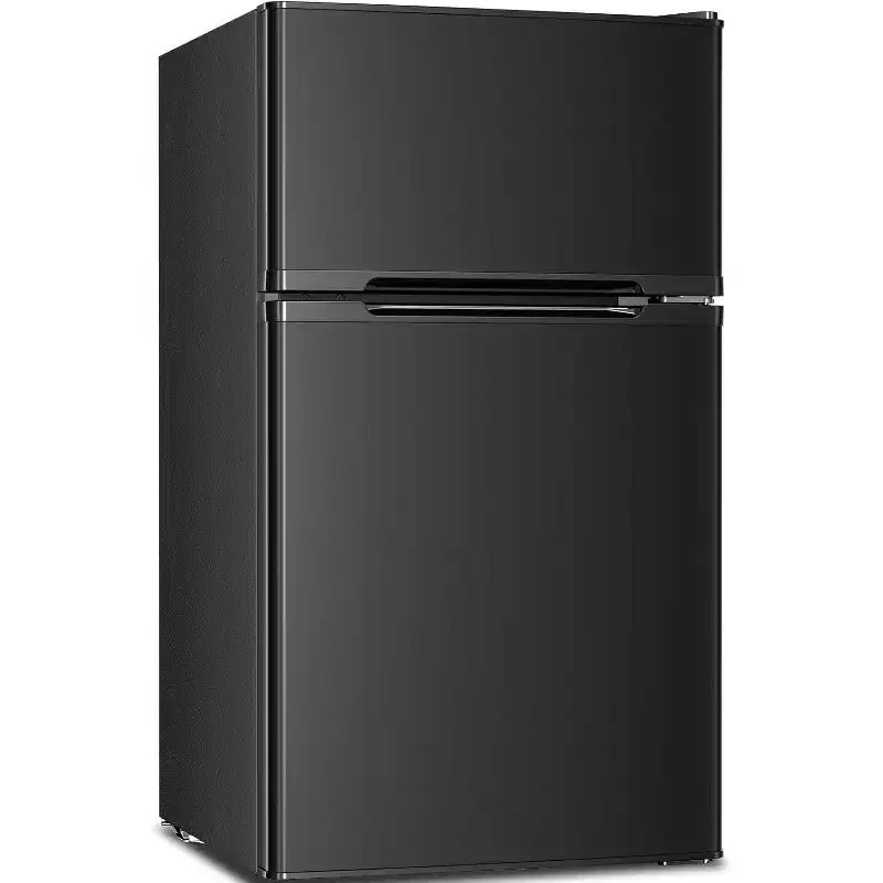 3.2 Cu.Ft. Compact Mini Fridge with Freezer, 2-Door Design, Adjustable Shelves for Dorm, Apartment, Office, and Basement