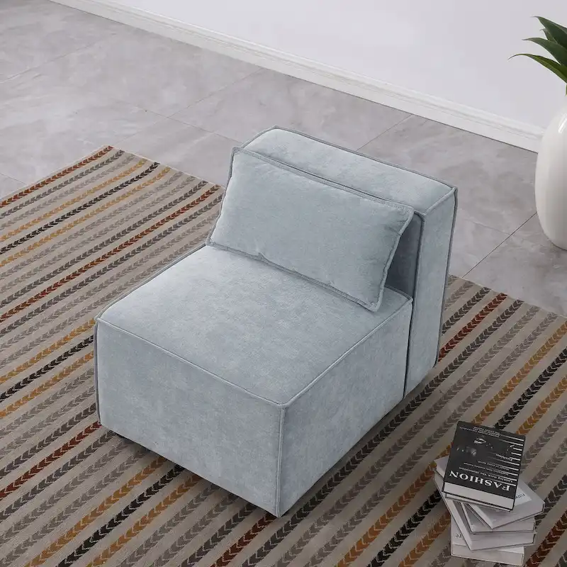 Free Combination Chenille Upholstered Modular Sectional Sofa