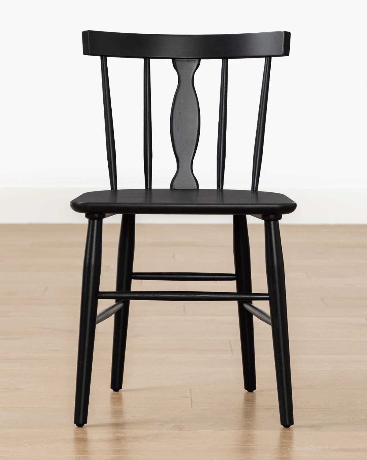 Classic Solid Oak Dining Chair with Spindle Back for Dining Room