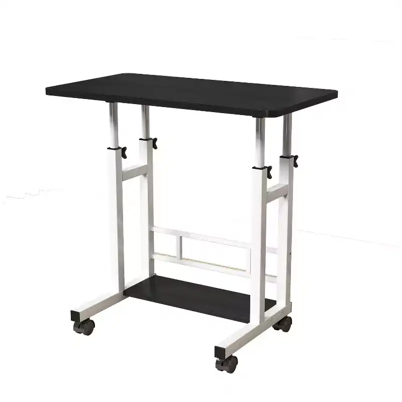 Mobile Adjustable Desk for Bedside or Dorm, 80x40cm Laptop, Study, and Dining Table for Home or Bedroom
