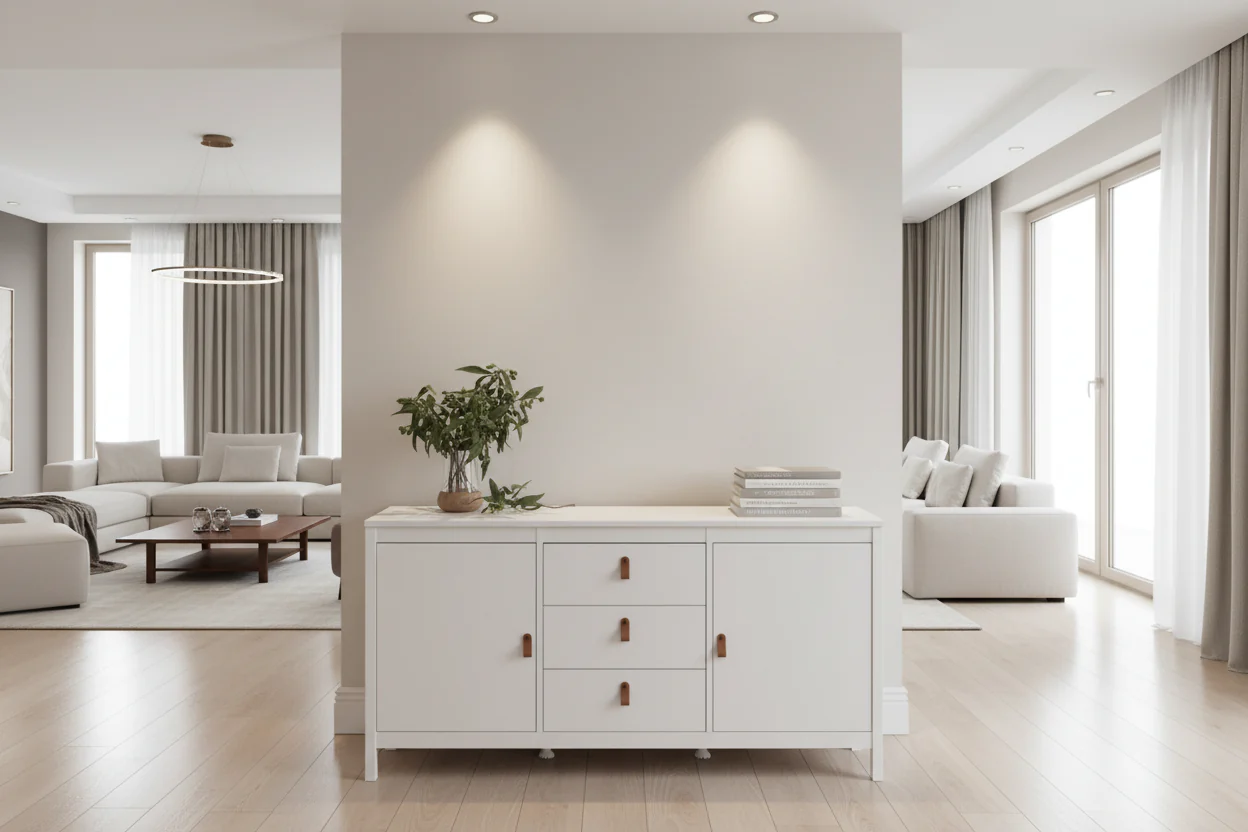 2-Door Sideboard with 3 Drawers | Transitional Style Storage Cabinet