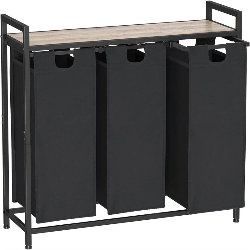Laundry Basket, Laundry Sorter 3 Section - 36.2L x 11.81W x 28.45H