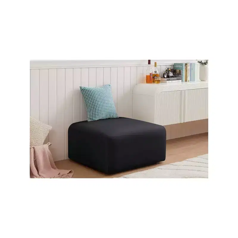 Meridian Furniture,Arc Velvet Ottoman