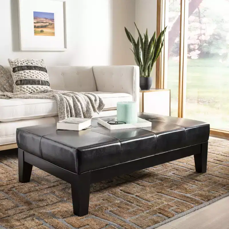 Jordan Cocktail Ottoman - HUD4066 - Safavieh Couture