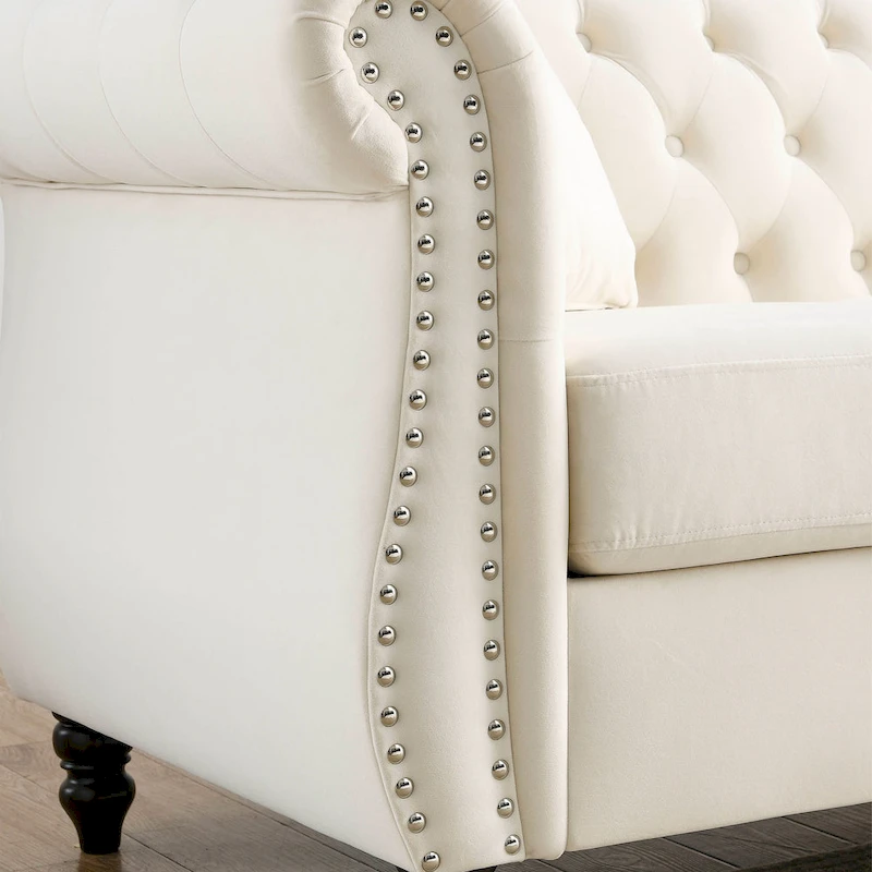 Chesterfield Sofa Grey Living Room