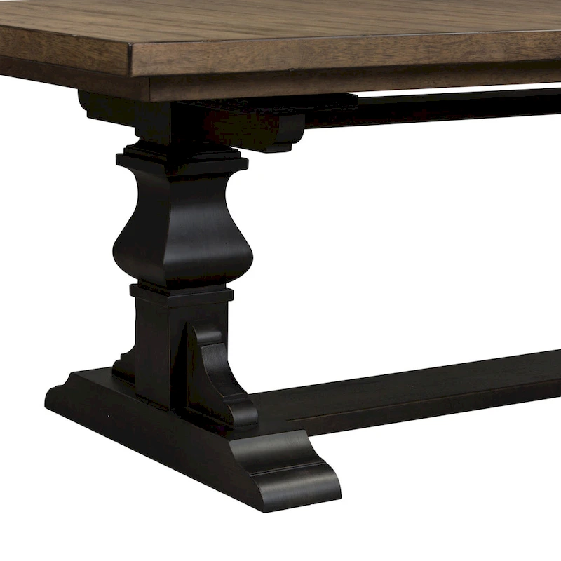 Harvest Home Chalkboard 5 Piece Trestle Table Set