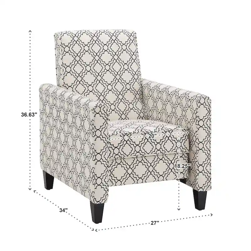 Tabitha Fabric Push Back Recliner by iNSPIRE Q Modern