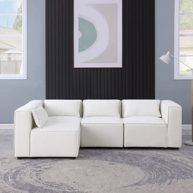 Free Combination Chenille Upholstered Modular Sectional Sofa