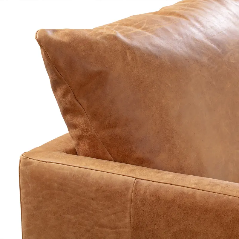 Poly & Bark Girona 88 Sofa - Full Grain Genuine Italian Leather