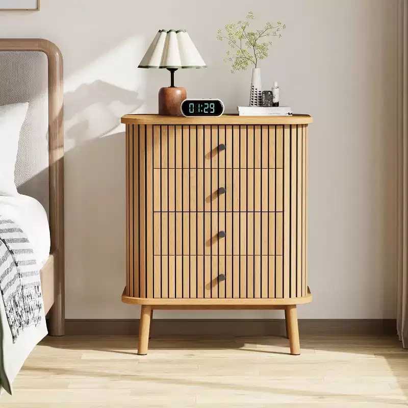 4-Drawer Dresser with Wood Legs, Storage Organizer for Bedroom & Nursery