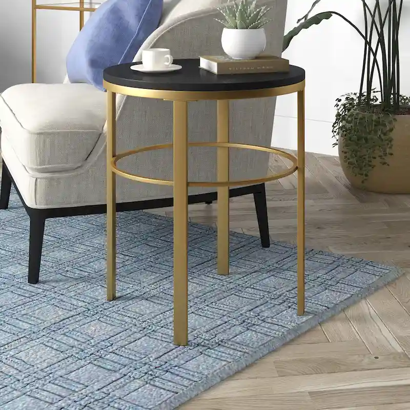 Gaia 20 Wide Round Side Table with MDF Top