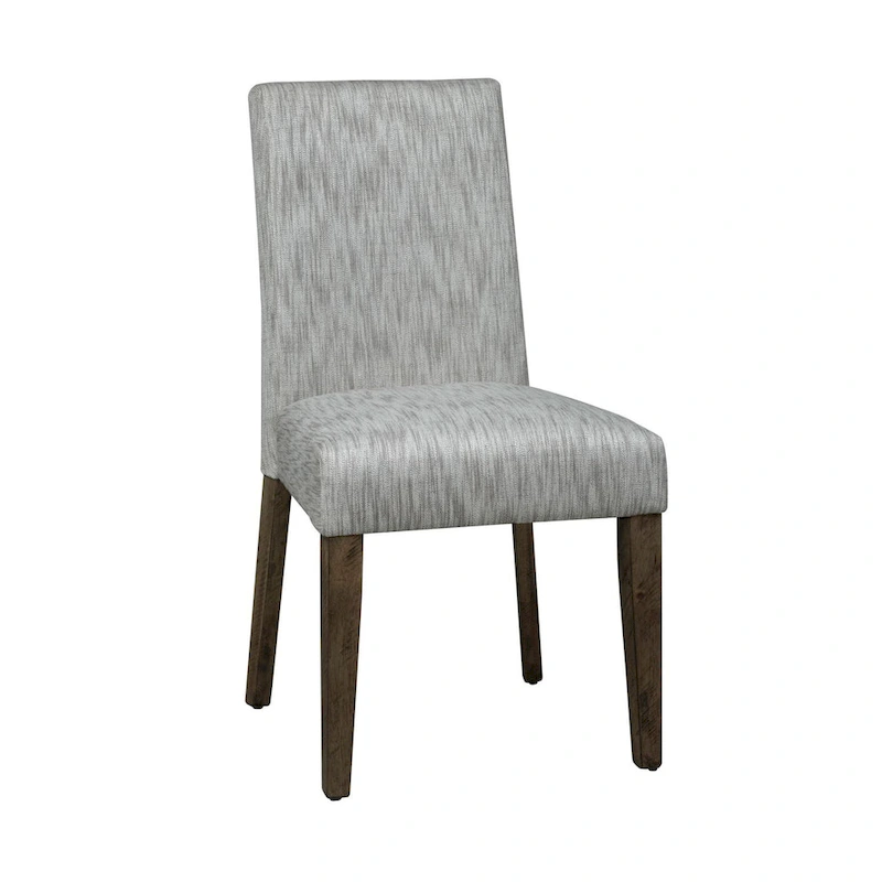 Horizons Rustic Caramel with Sawmark Distressing Uph Side Chair (Set of 2)