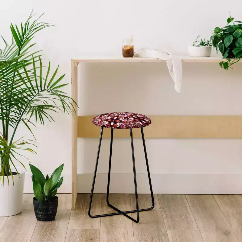 Marta Barragan Camarasa Bohemian Style Mosaic Counter Stool - Deny Designs