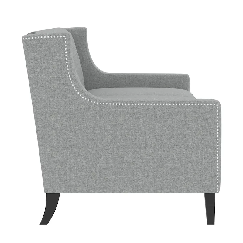 78.75 Polyester 3-Seater Sofa with Tufted Back and Cushions