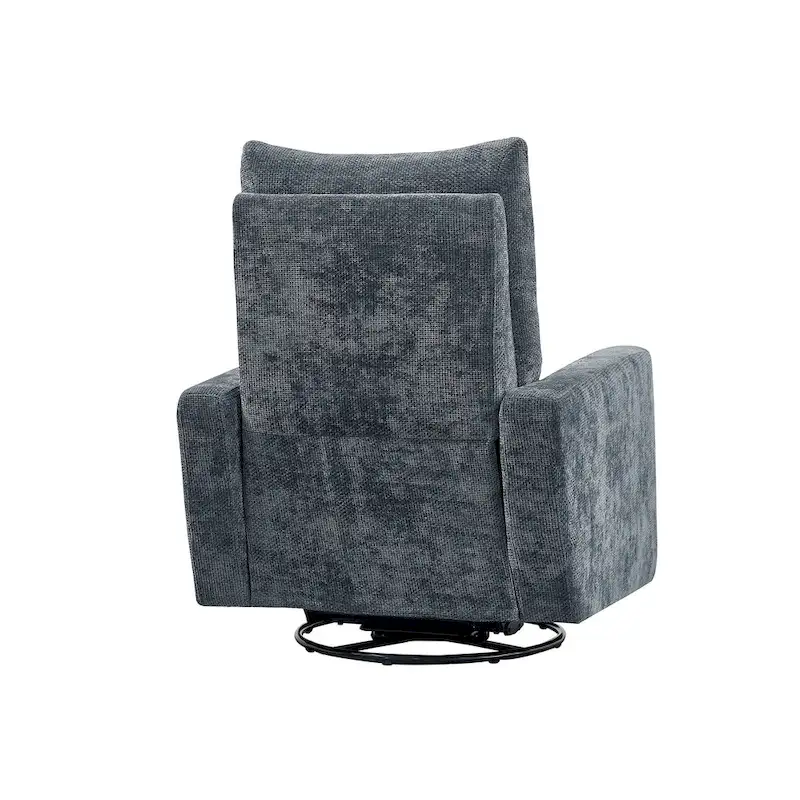 Olmas 33.5W Power Swivel Glider Recliner with USB Charger Set Of 2