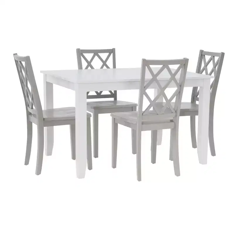 Powell 5pc Shelby Rectangle Counter Height Dining Set Gray
