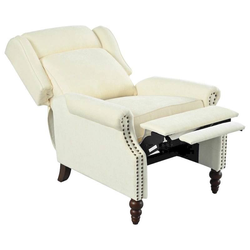 Barnn Upholstered Recliner with Wing Back by Christopher Knight Home