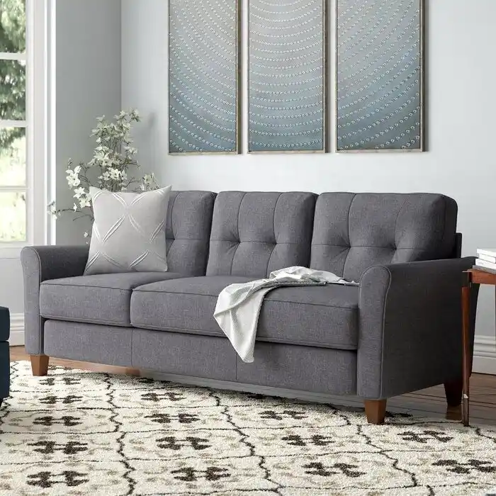 78.7 Linen Flared Arm Sofa