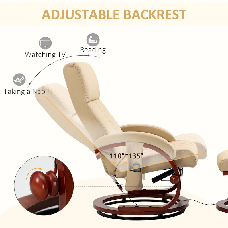 Modern 26 Swivel Recliner Chair