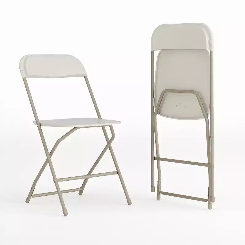 Flash Furniture Hercules Series Plastic Folding Chair - 2 Pack 650LB Weight Capacity