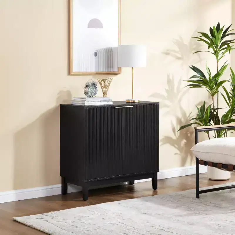 Small Accent Sideboard Cabinet, Compact Storage Cabinet for Kitchen, Dining Room, or Living Room -