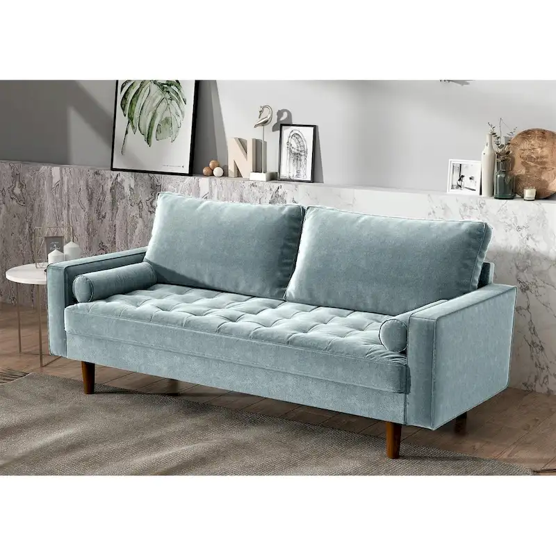 Mac Velvet Mid-century Style Sofa