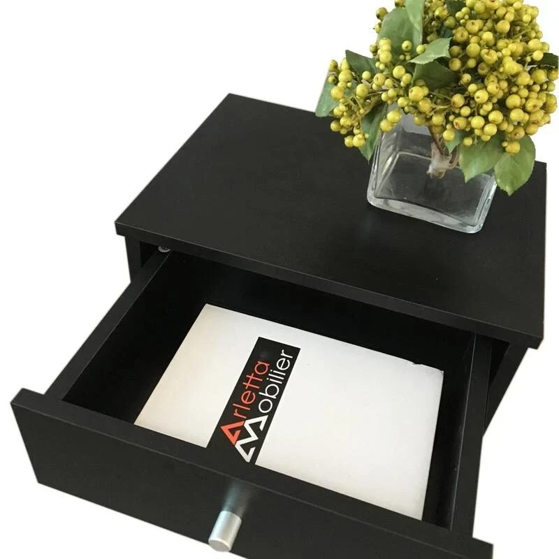 Simplify bedroom furniture Bedside End Table 1/2 Drawer Nightstand 2 Styles