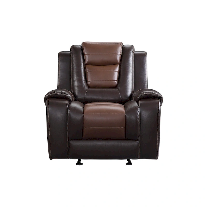 Grete Brown Premium Faux Leather Living Room Set