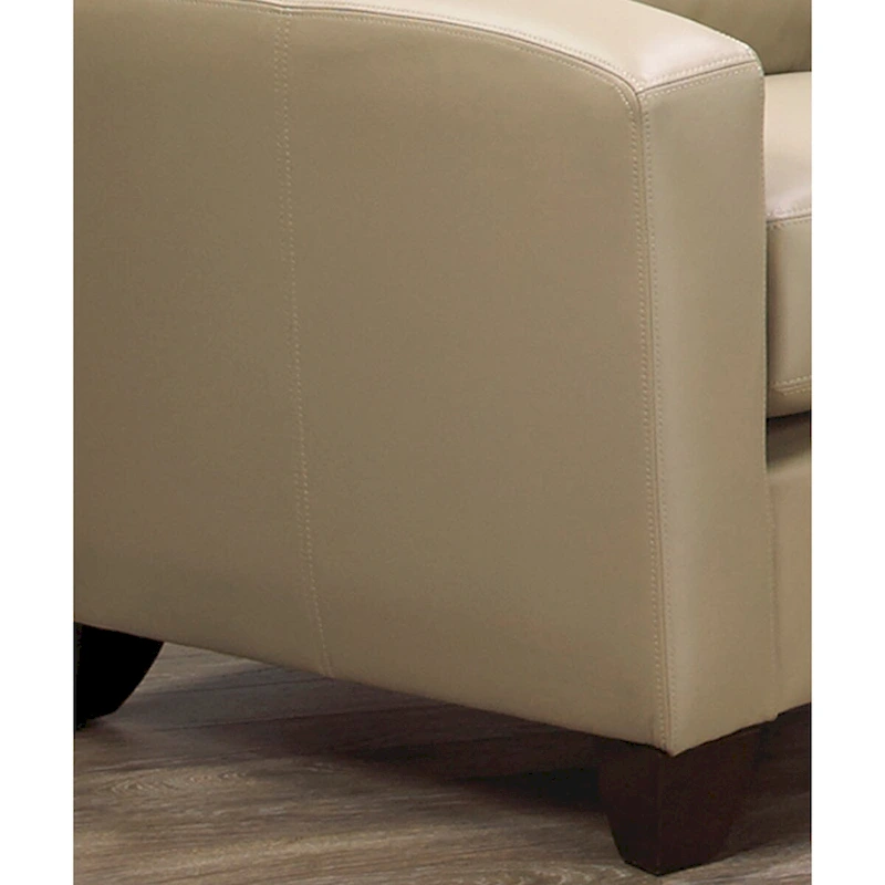Bryce Italian Top Grain Leather Upholstered Transitional Sofa