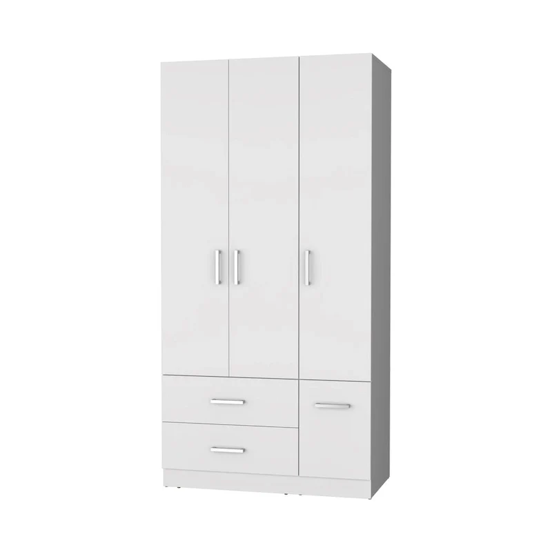 Douglas Armoire in melamine, two drawers, hanging rod - N/A