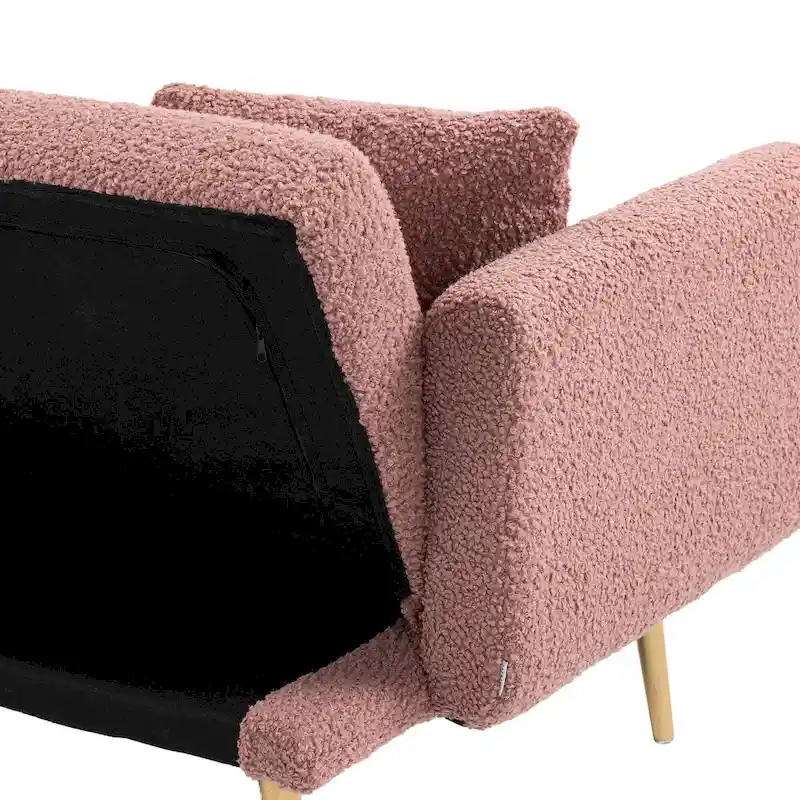 Linen Modular Sofa Section Armless Accent Chair