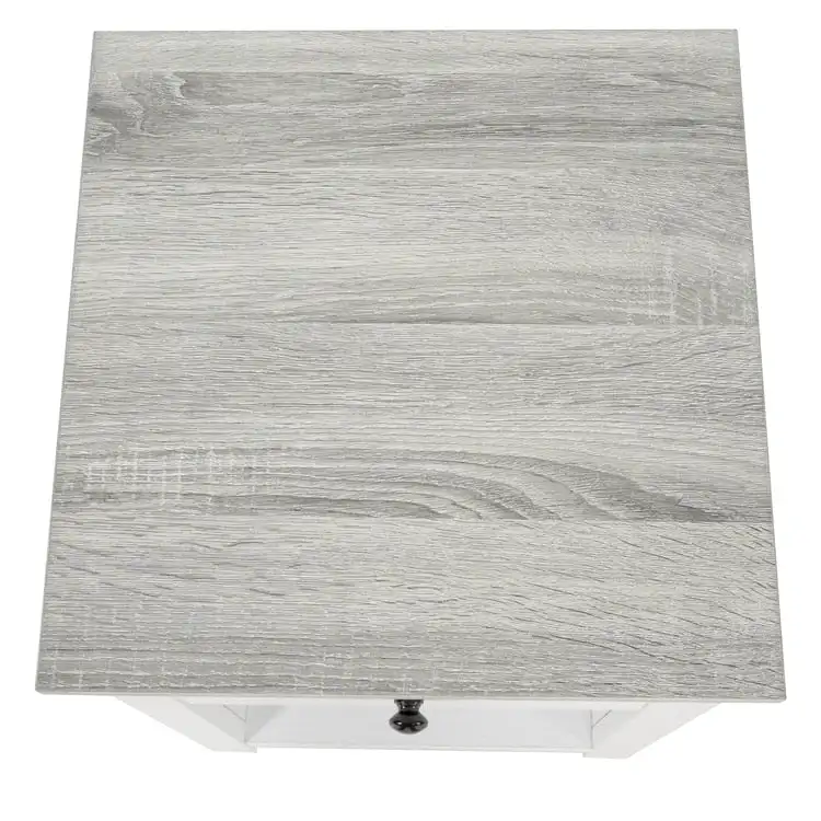 End Table with Drawer and Lower Shelf