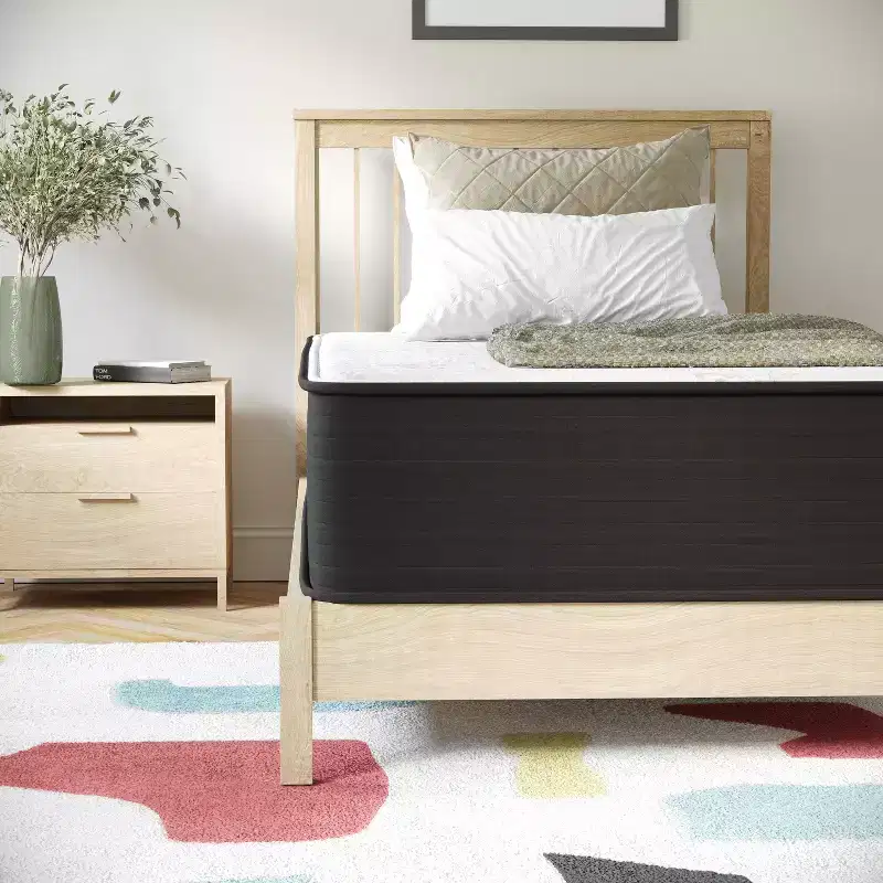 12 Inch Hybrid Mattress, High Density Foam and Pocket Spring Mattress in a Box, CertiPur-US Certified Foam