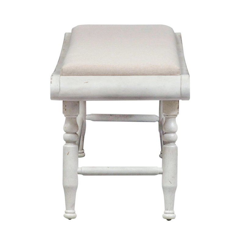 Whitney Antique Linen & Weathered Gray 6 Piece Trestle Table Set