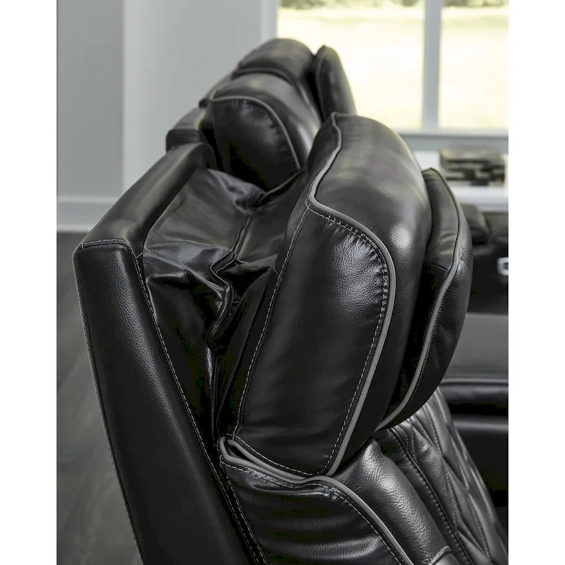 Signature Design by Ashley Boyington Black Power Reclining Sofa - 86W x 38D x 44H