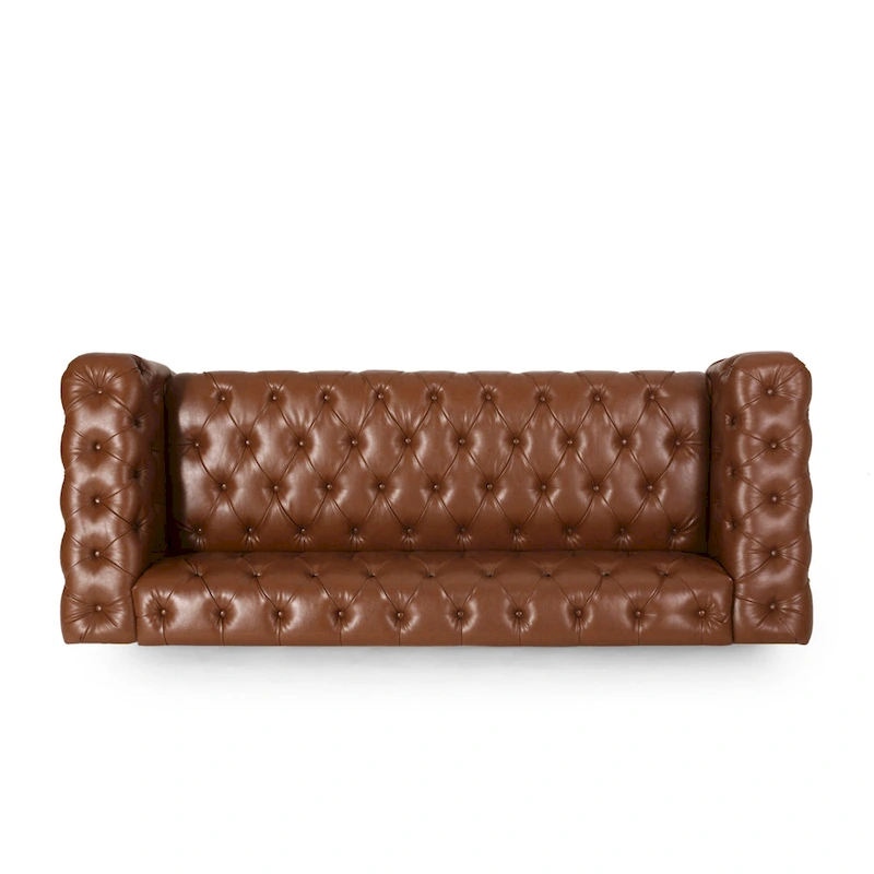 Sagewood Transitional Deeply Tufted Sofa by Christopher Knight Home