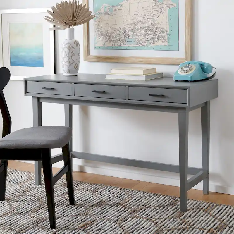 Mid-Century 3-Drawer Desk