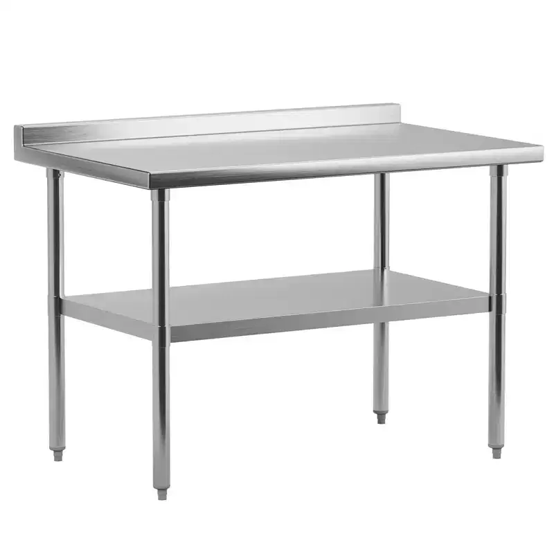 Stainless Steel Work Table with Adjustable Undershelf