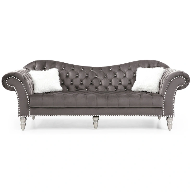 Wilshire Velvet Tufted Sofa