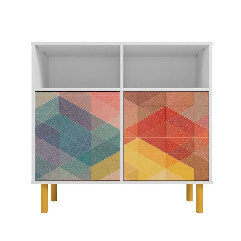 Manhattan Comfort Mid-Century Modern 6 Shelf Sideboard