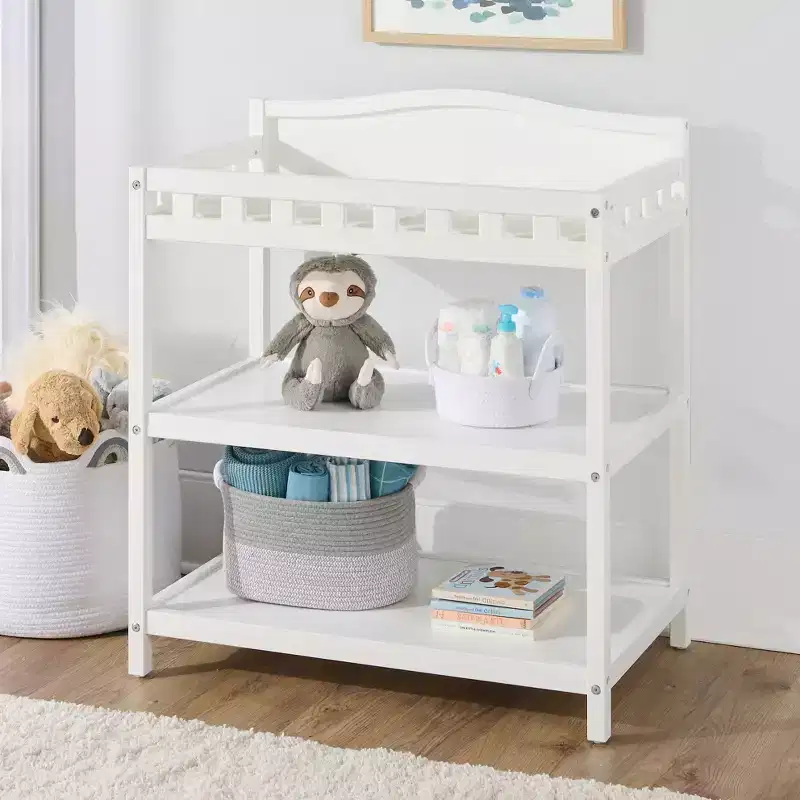 Simply Stylish Baby Changing Table - White