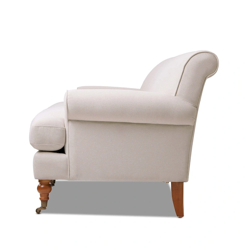 Alana Lawson 88 Inch Living Room Sofa  Three Cushion Couch with Rolled Arms and Tight Back  Minimal Assembly Required