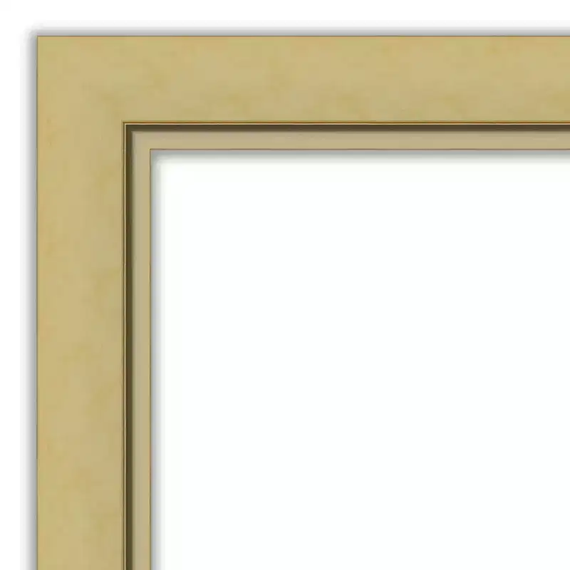Amanti Art Landon Gold Narrow Non-Beveled On the Door Mirror Full Length Mirror, Wall Mirror 51.5 in x 17.5 in.