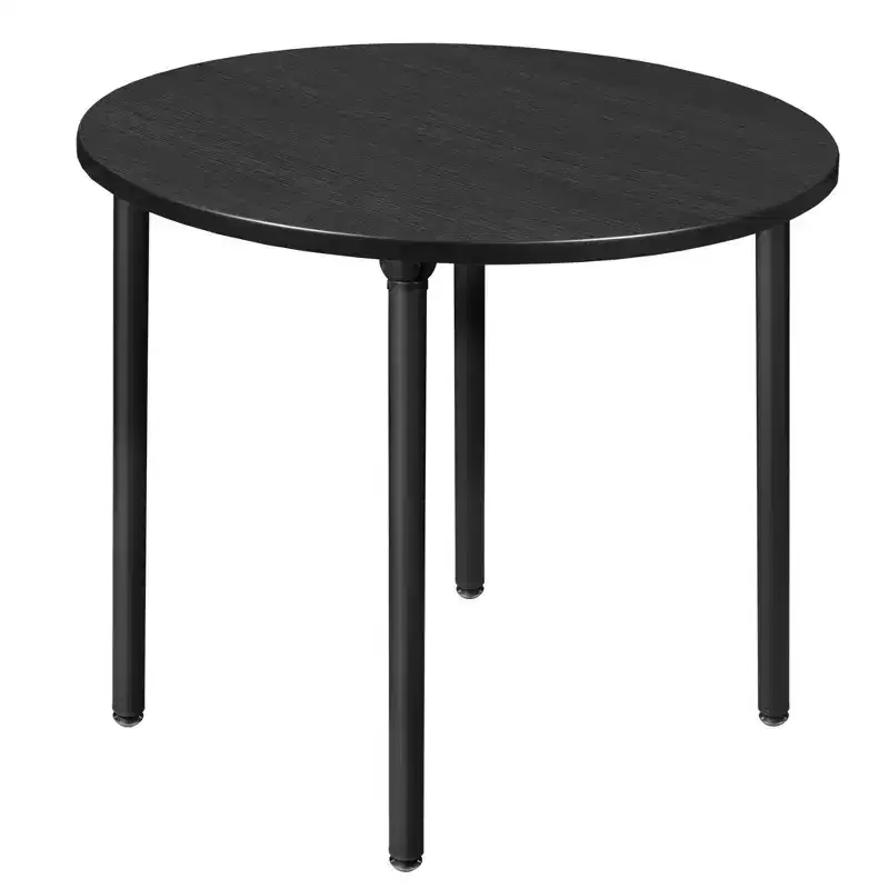 Kee Round Breakroom Table with Folding Legs - Regency