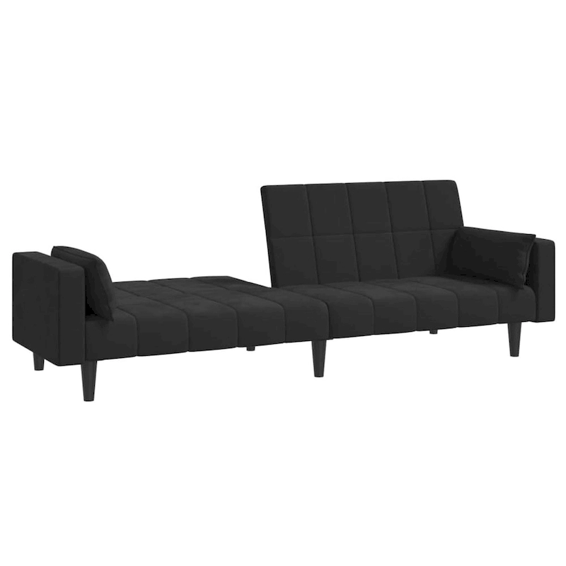 vidaXL 2-Seater Sofa Bed Upholstered Convertible Sleeper Sofa Couch Velvet - 86.6 x 33.3 x 27.2